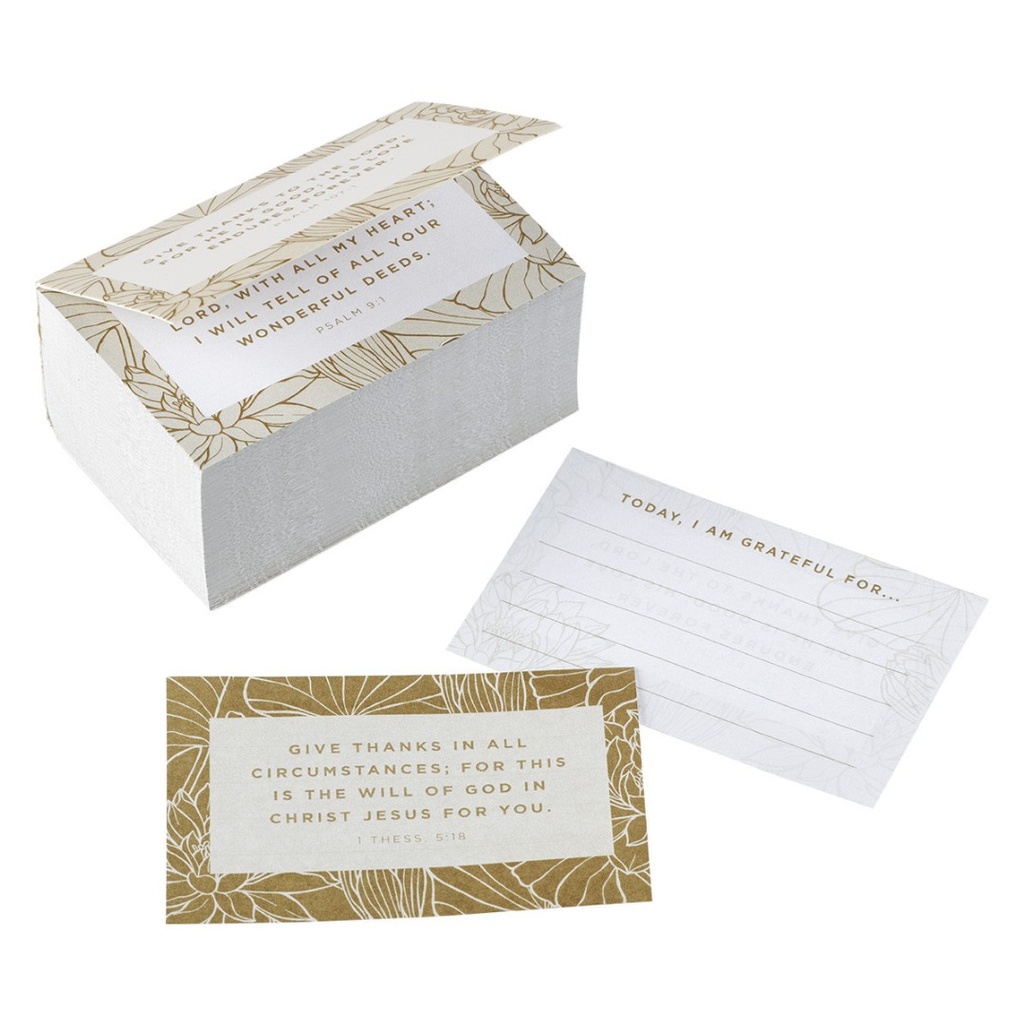 Gratitude Jar Refill Card Pack Give Thanks Gold