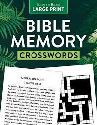Bible Memory Crosswords: Large Print