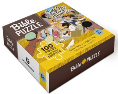 Jesus Heals a Crippled Man Bible Puzzle 100 Pieces