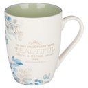Mug He Has Made Everything Beautiful Blue Floral