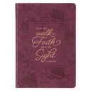 Journal Walk By Faith Not By Sight Berry Luxleather