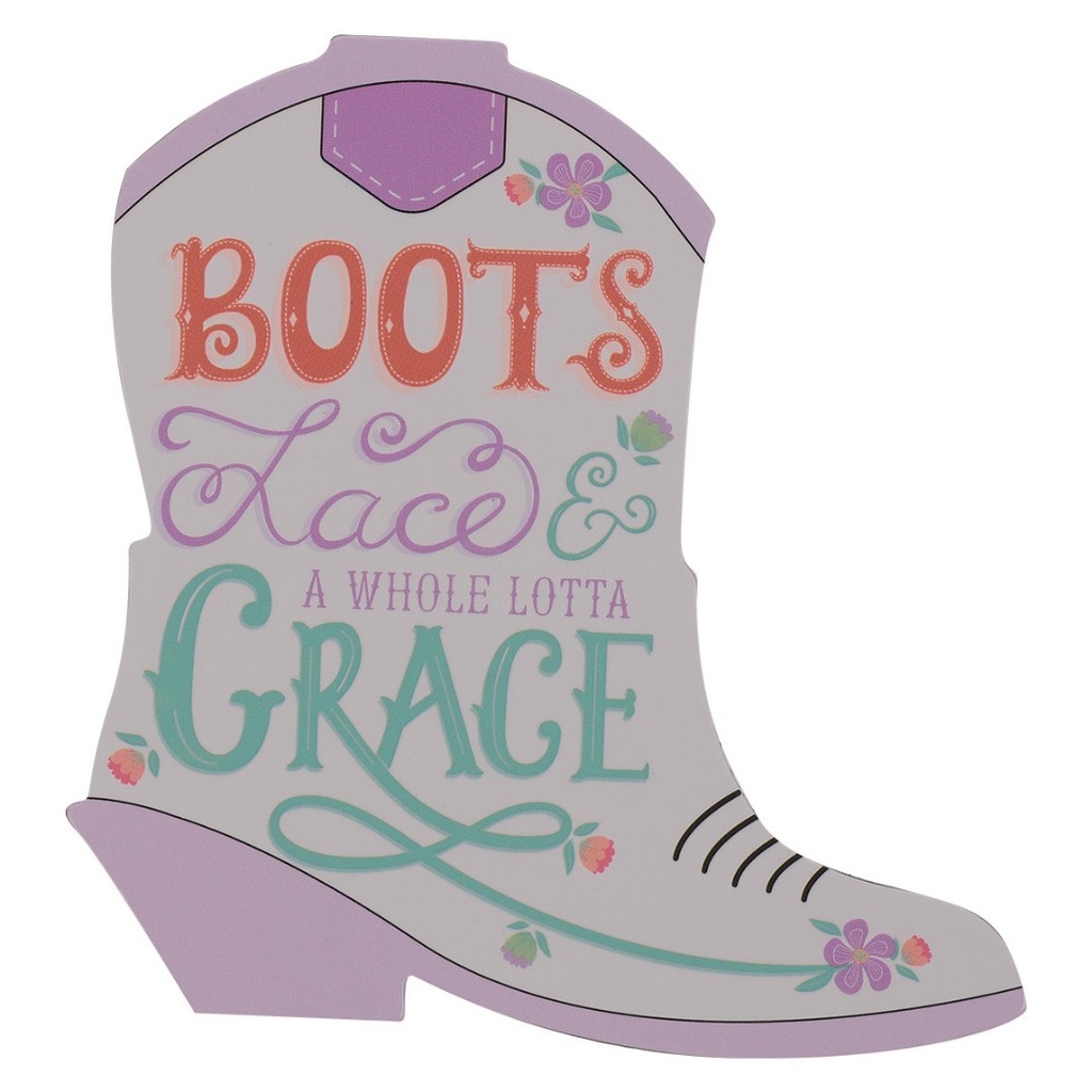 Magnet Boots Lace & A Whole Lotta Grace Die Cut