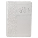 KJV Compact Bible White Luxleather
