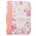 Bible Cover Extra Large All Things Pink/White Floral