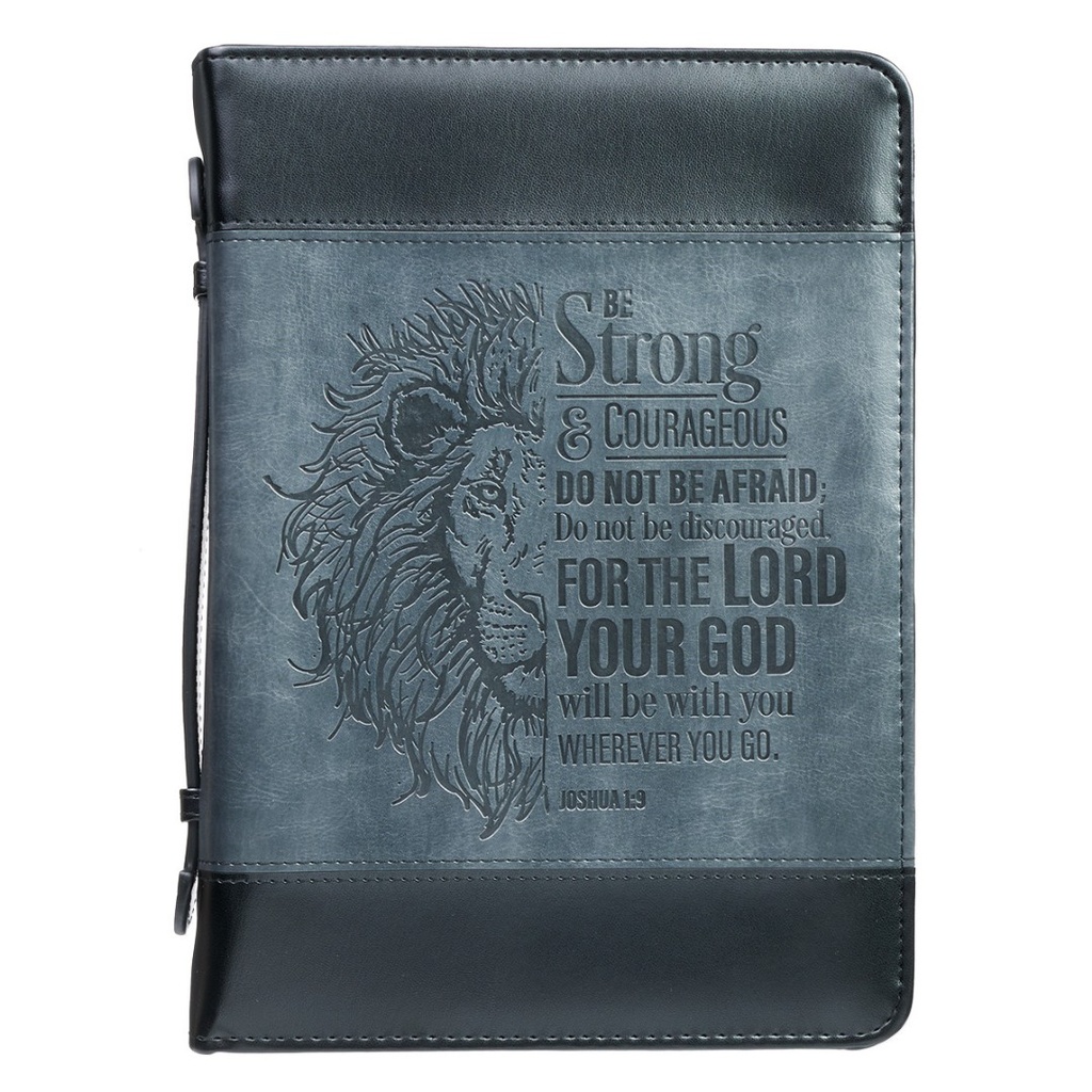 Bible Cover Extra Large Strong Black/Grey