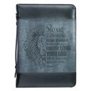 Bible Cover Extra Large Strong Black/Grey