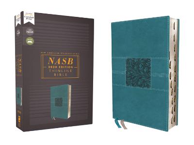 NASB Thinline Bible Teal Indexed 2020 Text I/L