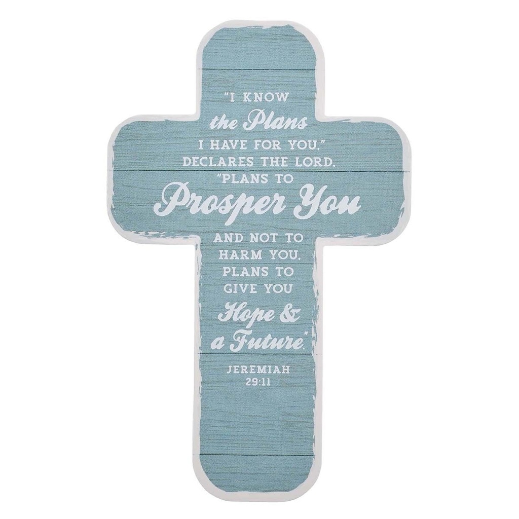 BMK Prosper You Light Teal Cross 12Pk