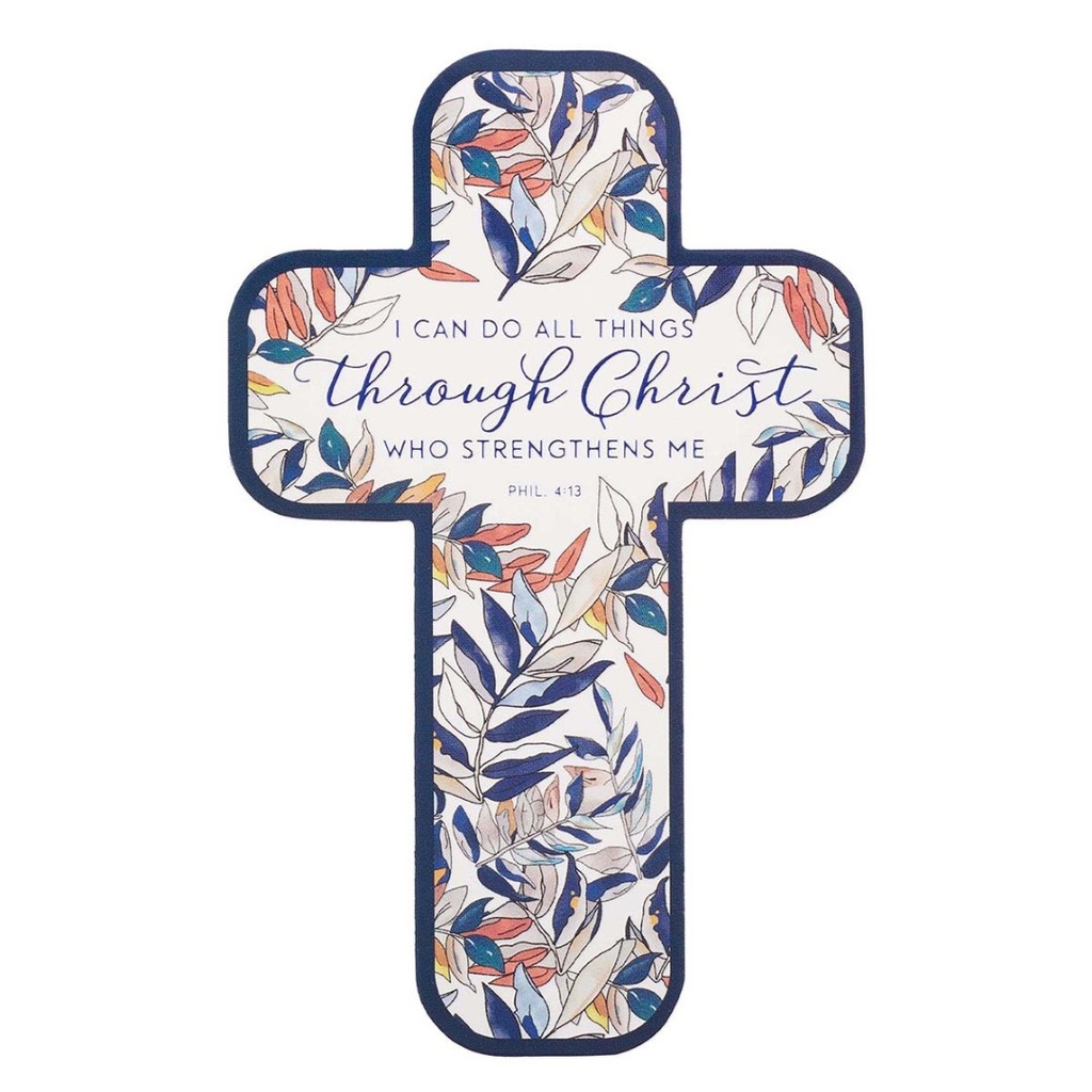 BMK All Things Through Christ Leaves Cross 12Pk