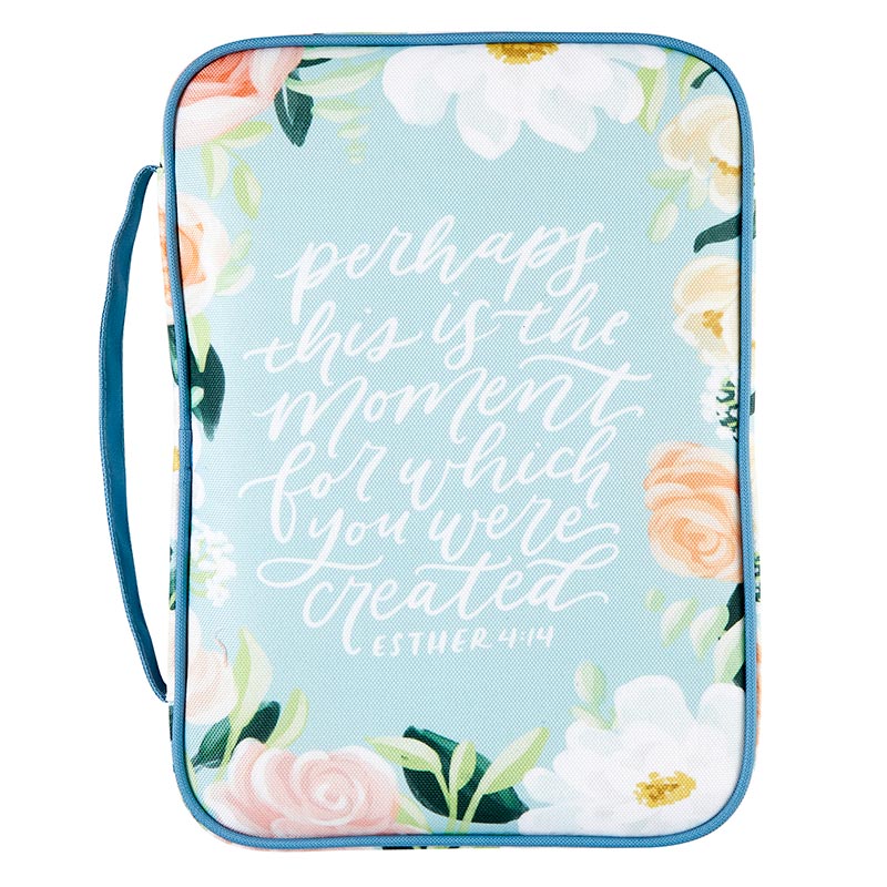 Bible Case Perhaps This Is The Moment Blue Floral
