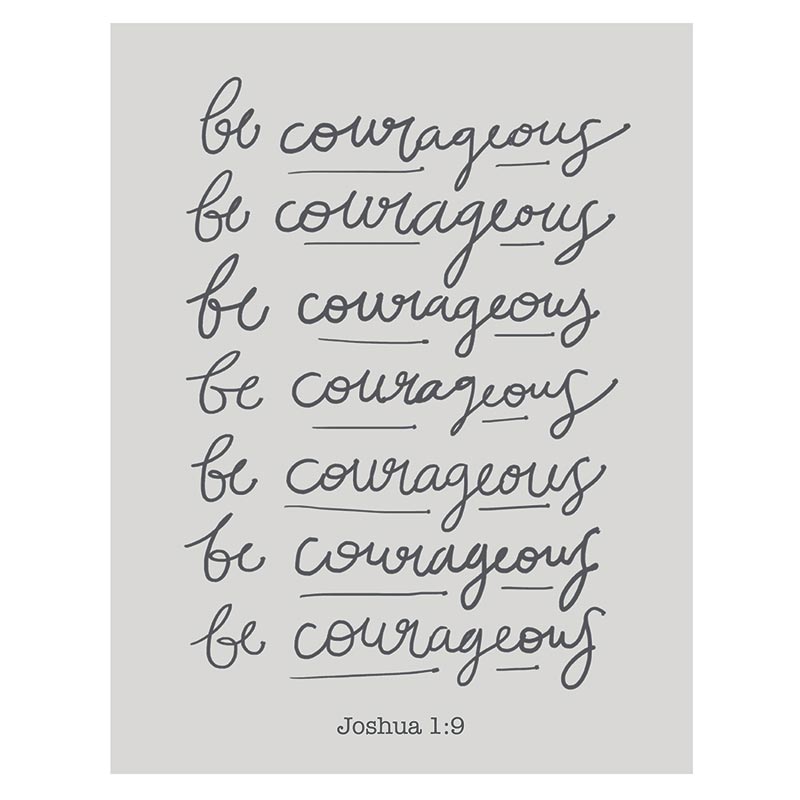 Magnet Be Courageous Gray