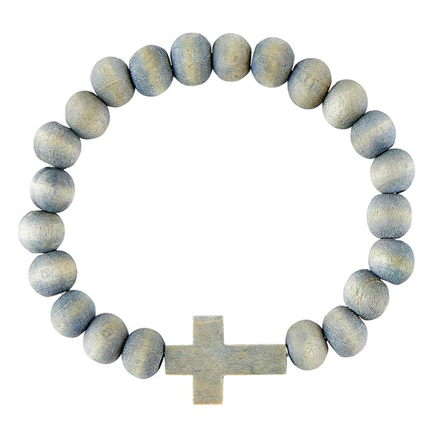 Bracelet Aqua Wood Bead