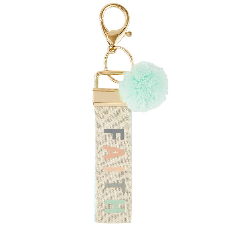 Keyring Faith Linen