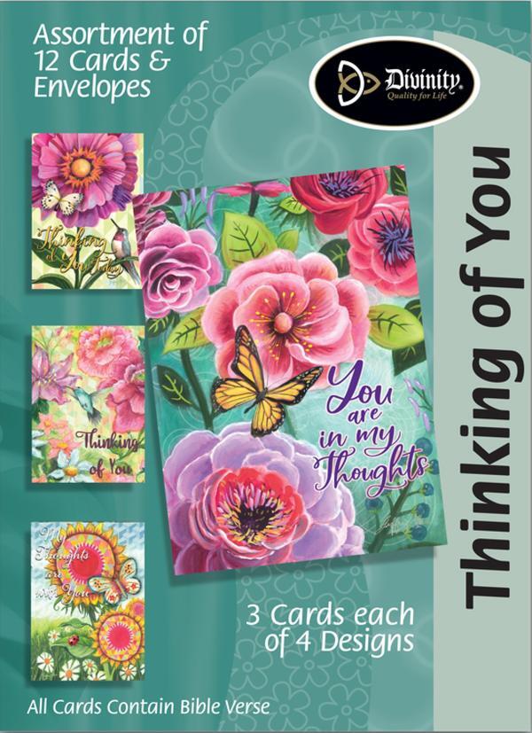 GC: Boxed Cards Thinking of You Foral