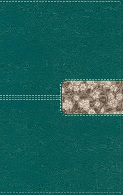 NIV Thinline Bible Teal Flowers I/L