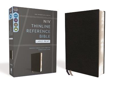 NIV Thinline Reference Bible Large Print Black B/L