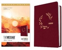 Message Deluxe Gift Bible Large Print Cranberry I/L