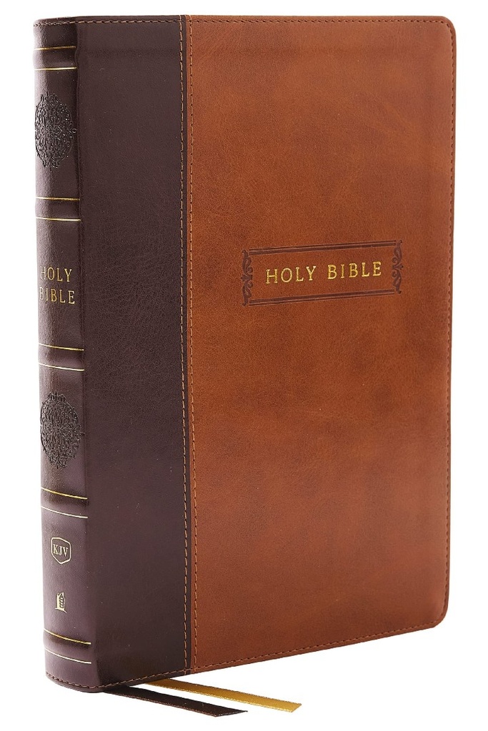KJV Holy Bible Center-Column Ref Bible Brown Indexed