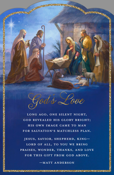 GC: Christmas Boxed God's Love Nativity (Dark Blue)