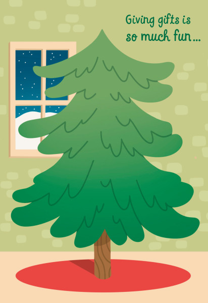 GC: Christmas Boxed Tree Sticker Card