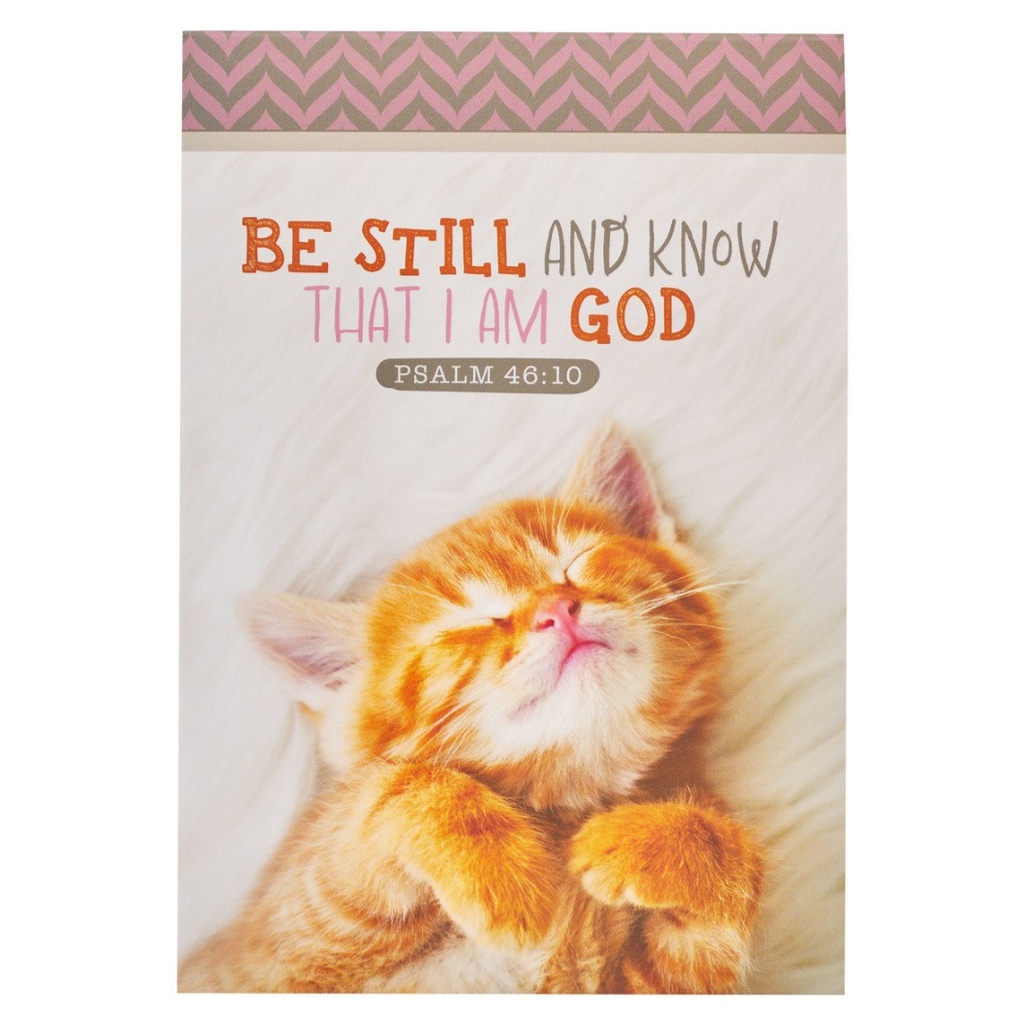 Notepad Be Still and Know Kitten