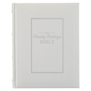 NLT Family Heritage Bible White Faux Leather