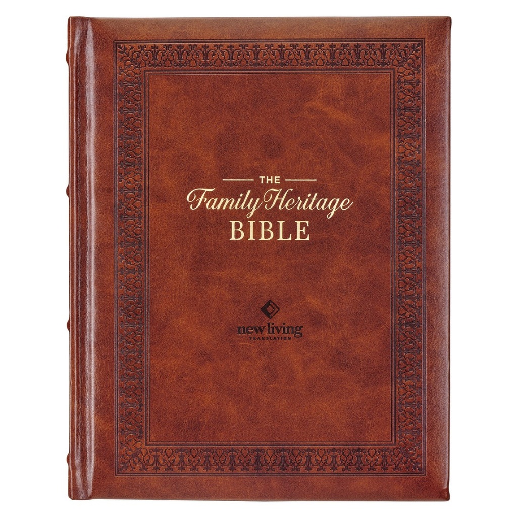 NLT Family Heritage Bible Brown Faux Leather