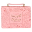Bible Case Medium Strength & Dignity Pink Rose