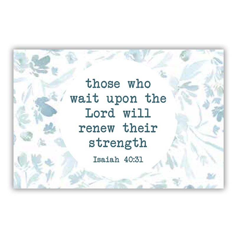 PIO Those Who Wait Upon The Lord Floral