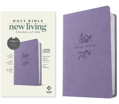 NLT Bible Large Print Premium Value Thinline Filament Lav