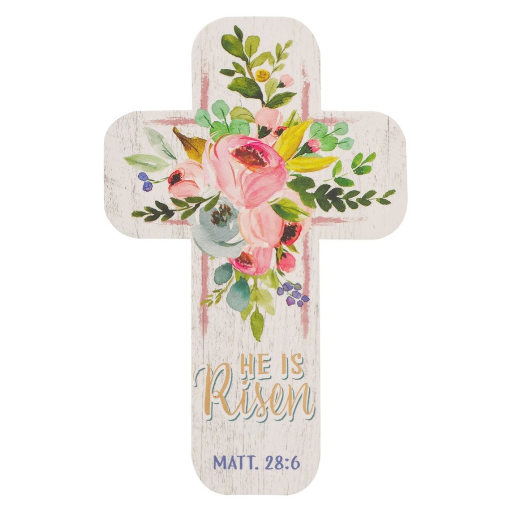 BMK Cross He Is Risen Floral 12Pk