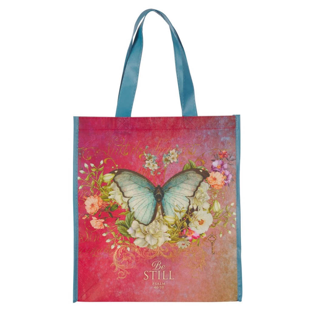 Tote Bag Be Still Butterfly Pink