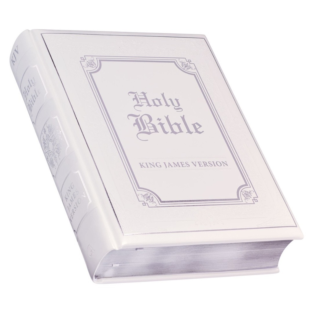 KJV Family Bible White Imitation Leather