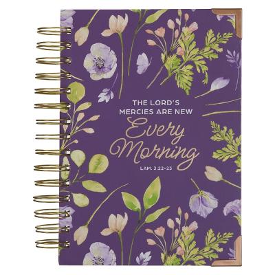 Journal Wirebound Lord's Mercies Purple