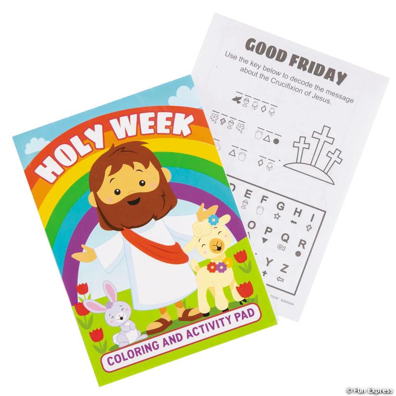 Holy Week Colouring Book & Activity Pad Pack of 24