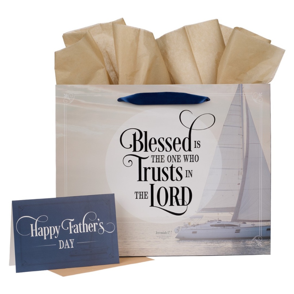 Gift Bag Large Landscape Blessed Father's Day