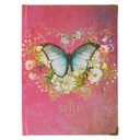 Journal Be Still Butterfly Pink Hardcover