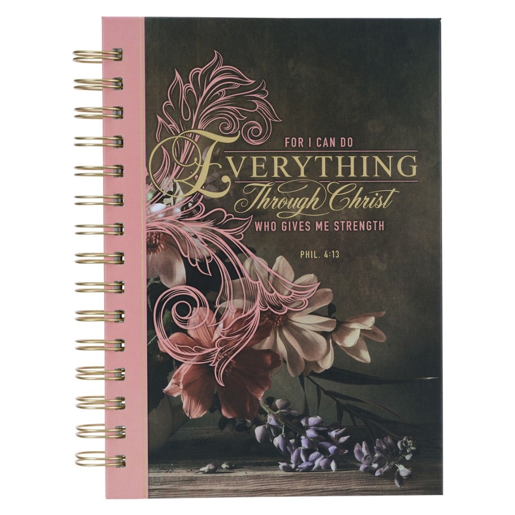 Journal Large I Can Do Everything Pink Wirebound