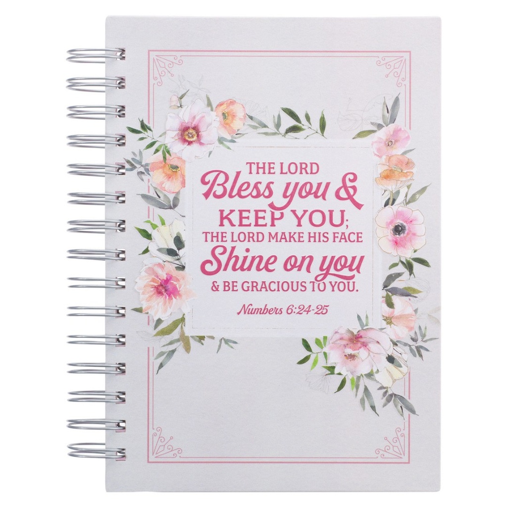 Journal Bless You & Keep You Pink Wirebound