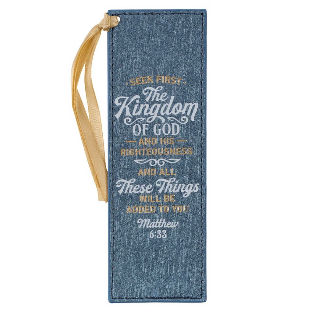 Pagemarker Kingdom of God Blue Faux Leather