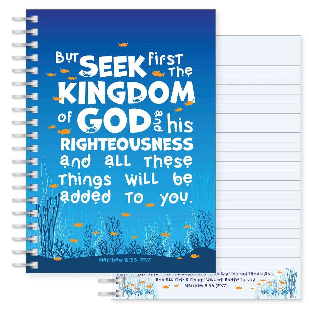 Notebook Seek First A5 Wirebound