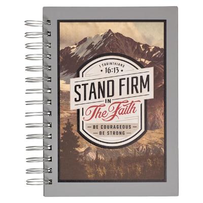 Journal Stand Firm Grey Wirebound