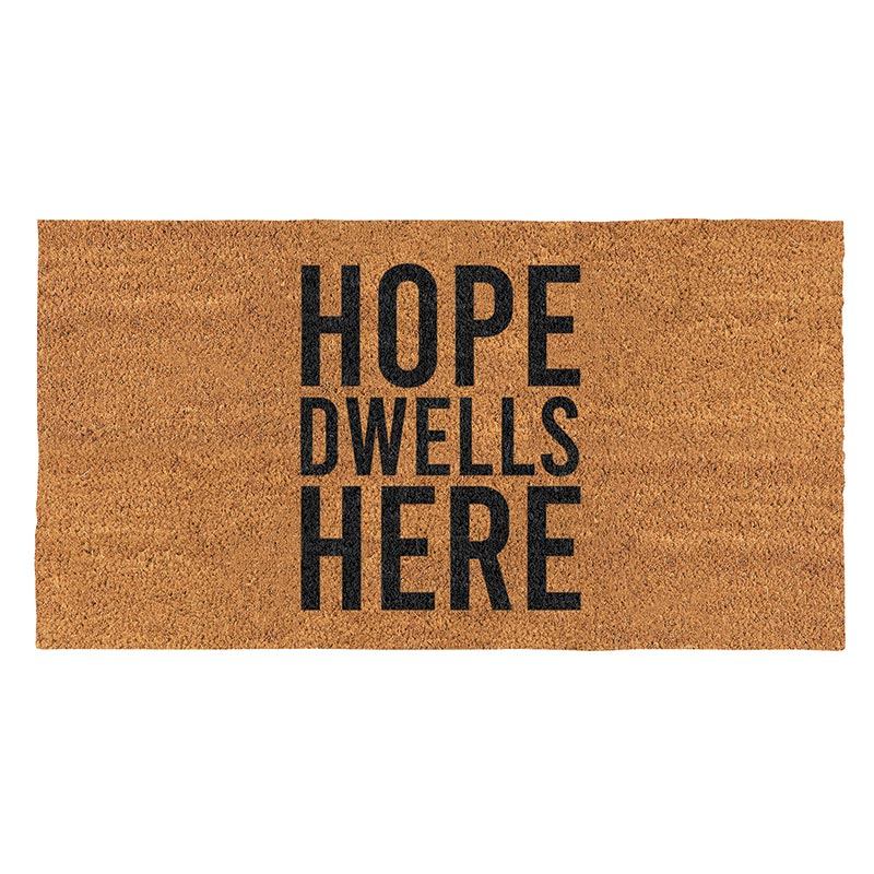 Doormat Hope Dwells Here Large Coir