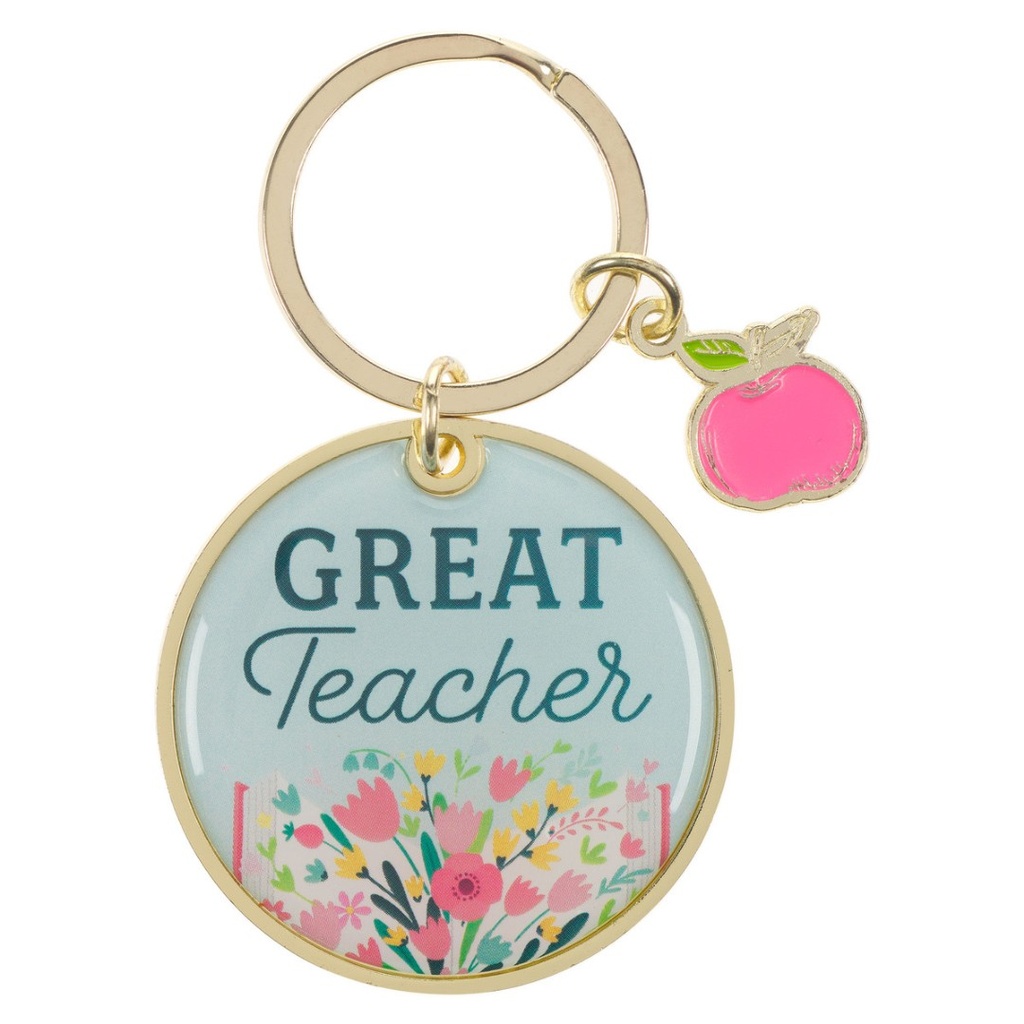 Keychain Great Teacher Ecc 2:26 Metal