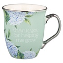 Mug Thank You For Helping Me Grow Hydrangea