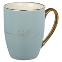 Mug It Is Well Blue