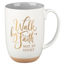 Mug Walk By Faith Not By Sight White