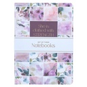 Notebook Set 3 She Is Clothed Pruple Bloom