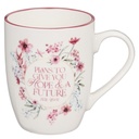 Mug Plans To Give You Hope Rosewood Pink Wildflower