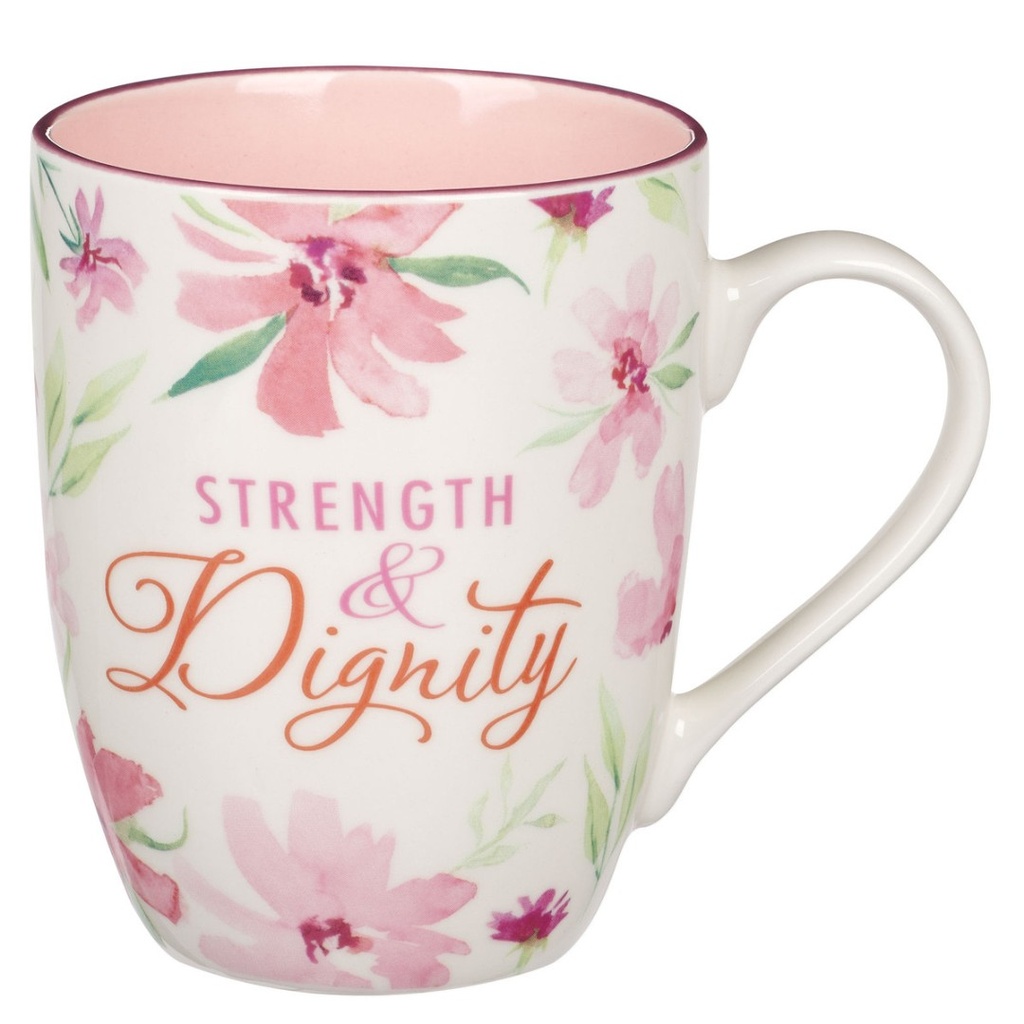 Mug Strength & Dignity Pink Blossom